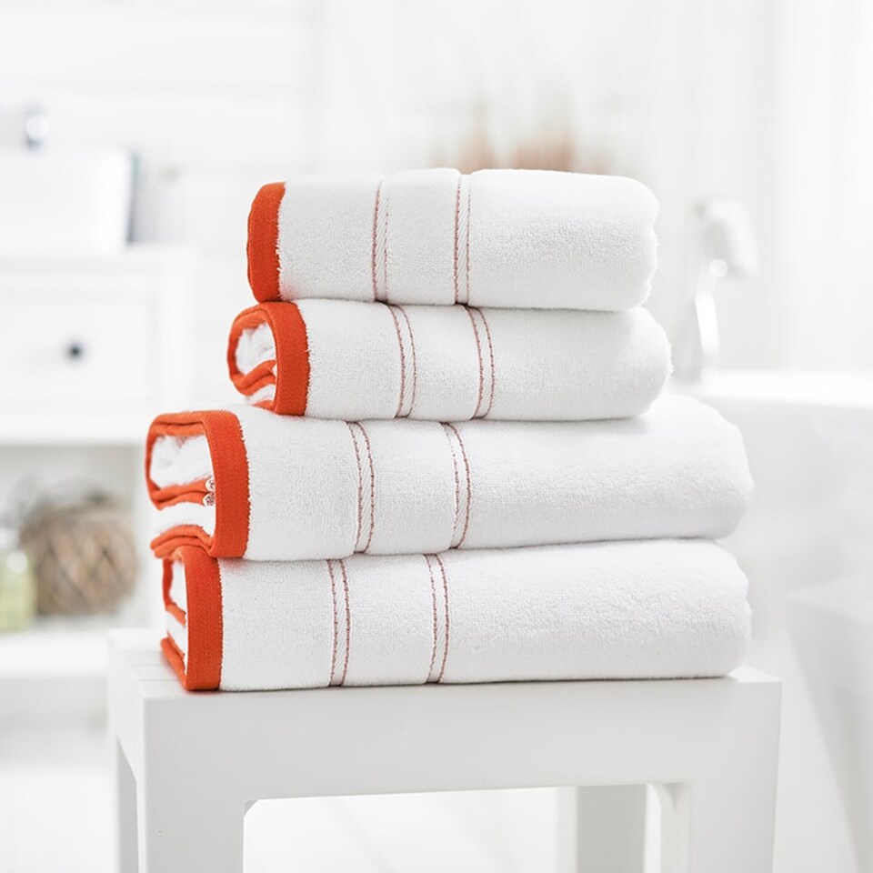 image 1 of Delamere Zero-Twist Luxury Cotton Towels – Ultra-Soft, Absorbent & Stylish Orange | Ginger | Bath sheet