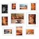 image 1 of 10 Pc Modern Photo Frame Set Wall Mountable and Freestanding Gallery | White | White | Not provided