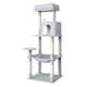 image 1 of Skylos 143cm Cat Tree Multilevel Scratching Post Plush Climbing Tower