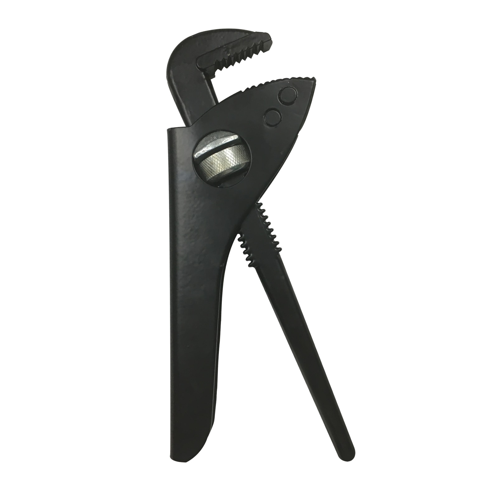 Pegdev 9" Thumb Turn Pattern Pipe Wrench - Traditional Plumbers Tool, Easy Adjustment in Black