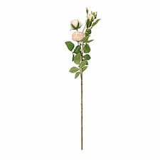 Pastel Peach Pink Peony Rose Spray Decoration 63cm