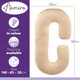image 3 of Aamira Cream Pregnancy Maternity Pillow, 140x65x20cm C Shape Memory Foam | Cream | Cream | Standard | 1