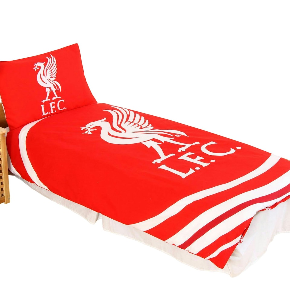 image 1 of Liverpool FC Duvet And Pillow Case Set - Red - One Size