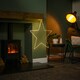 image 3 of 70cm Light up Dewdrop Christmas 2D Star with 230 Warm White LEDs & Timer Function