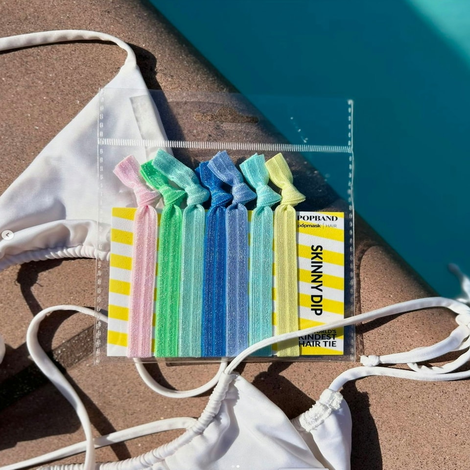 image 1 of Popband Skinny Dip Knot 7 Hair Bands