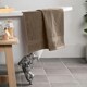 image 2 of OHS 2 x Soft Luxury 100% Cotton 500GSM Bathroom Hand Towels, 50x80cm - Mocha