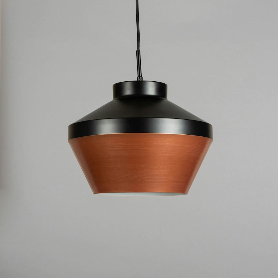 image 1 of BHS Lexi Ceiling Pendant | Copper | Black and Copper | 1
