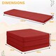 image 2 of Tri Fold Fold Out Z Bed Futon Sofa Chair Mattress
