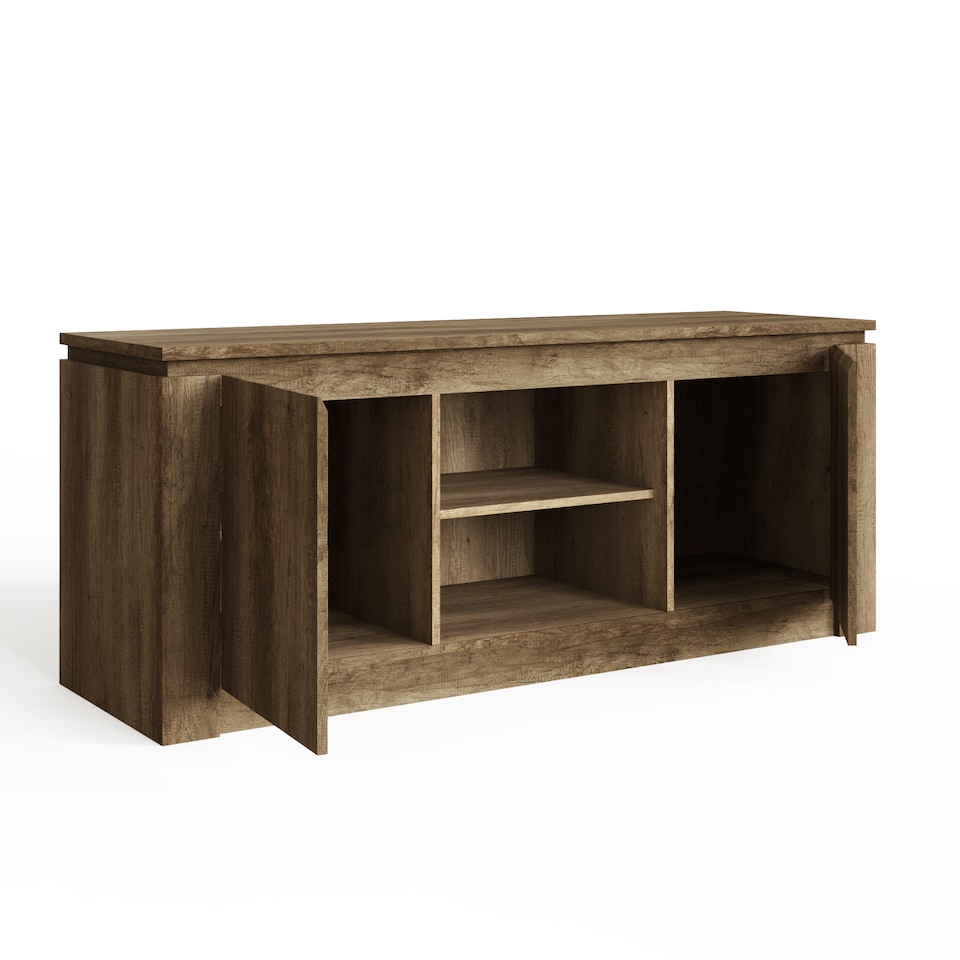 image 1 of Canyon Oak TV Unit | Brown | Grey Oak