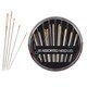 image 1 of 30 Assorted Hand Sewing Needles Set, Stainless Steel Needles in Round Case