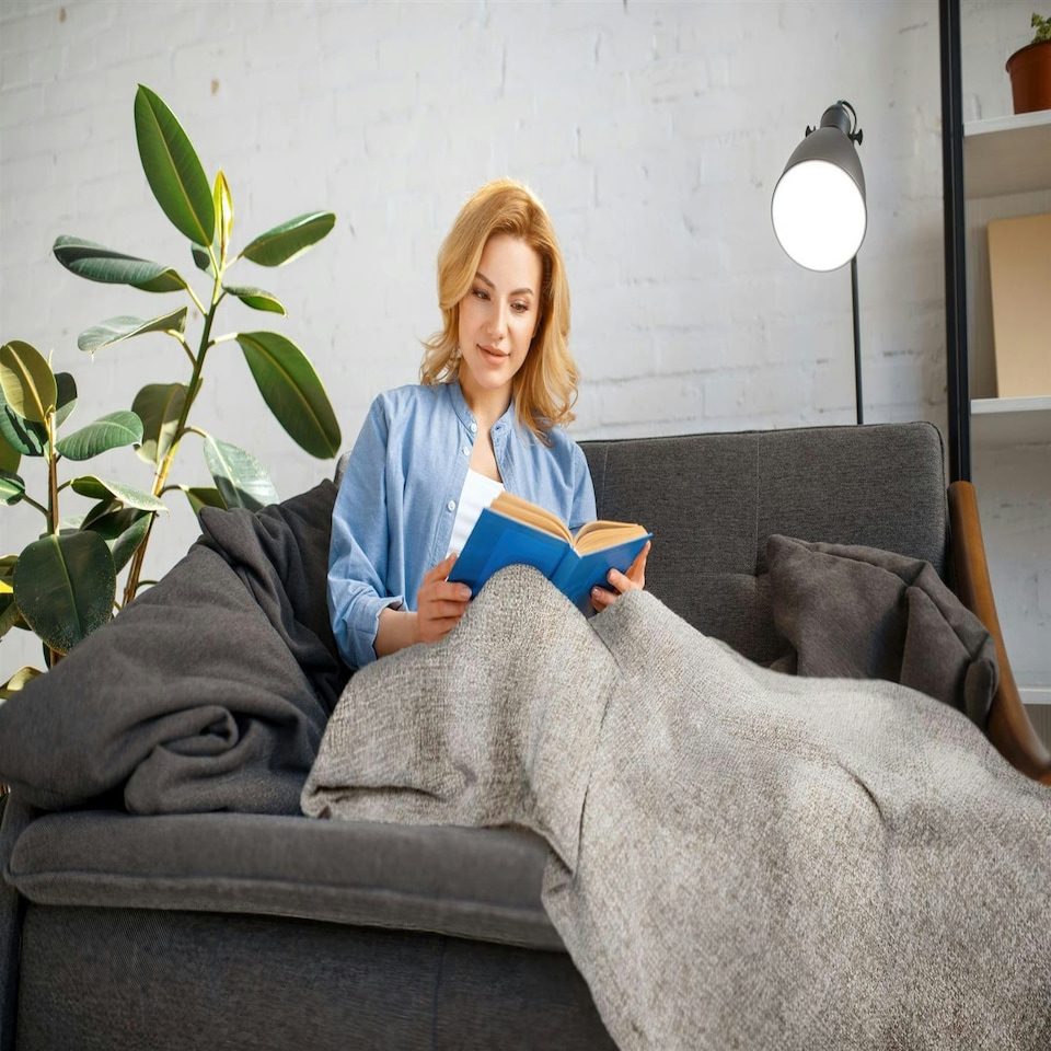 image 1 of Darcy Tassel Dove Grey Blanket/Throw Grey | 150x200cm