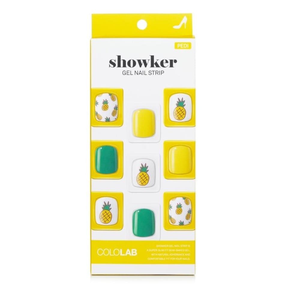 image 1 of Showker Gel Nail Strip # Cpa702 Aloha Pineapple - 1pcs