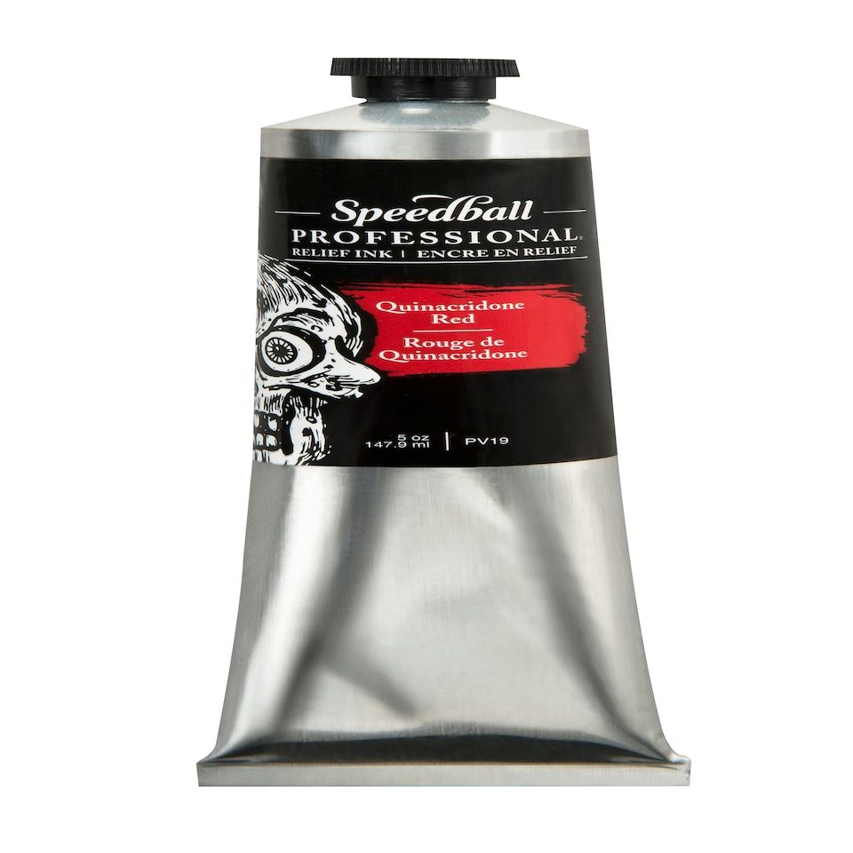 image 1 of Speedball Professional Relief Ink, Quinacridone Red, 5oz