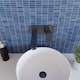image 3 of Current Round Wall Mounted 2 Tap Hole Basin Mixer Tap - Brushed Pewter | Silver | Brushed Pewter | 1