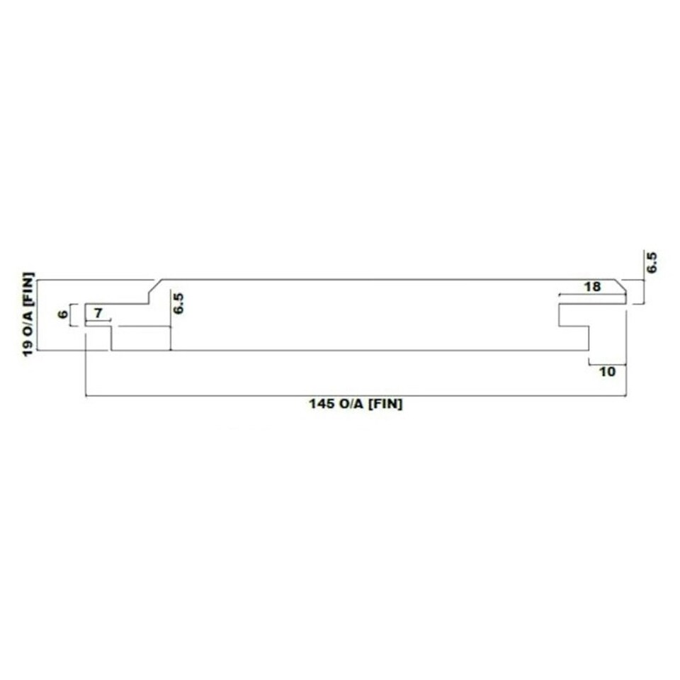 image 1 of PACK OF 20 (Total 20 Units) - 25mm x 150mm (19mm x 145mm Finish) Planed Redwood Matchboard Timber Cladding - 3.0m Length