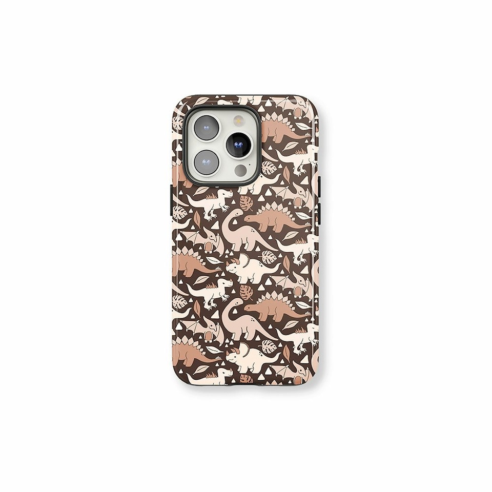 image 1 of Subtle Dino Phone Case | Brown | iPhone 15 Pro
Tough | iPhone 15 Pro
Tough