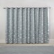image 3 of English Garden Lined Eyelet Jacquard Curtains 168cm x 183cm Duck Egg Blue | Blue
