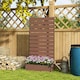 image 8 of Outsunny Raised Garden Bed with Trellis Standing Patio Planter Box Light Brown