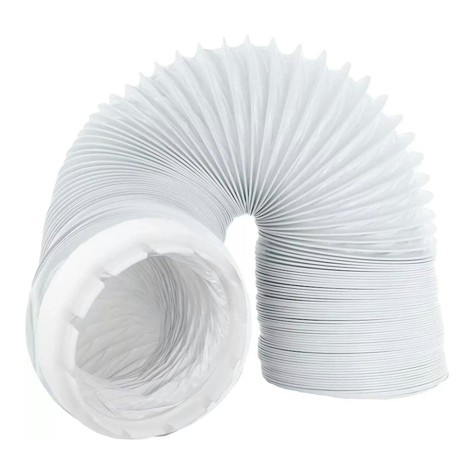 image 1 of SPARES2GO 4m Vent Hose + Connection Adapter Kit for Indesit Tumble Dryer
