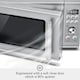 image 3 of Sage The Compact Wave Soft Close Microwave, Silver