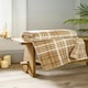 image 1 of Snuggle Check Throw - Plaid Patterned Soft 140 x 180cm Throw | Brown | Umber | 1