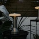 image 1 of ValueLights Talence Table Lamp Dimmable Brushed Silver Table Lamp and Integrated LED 3W Warm White 3000K Bulb