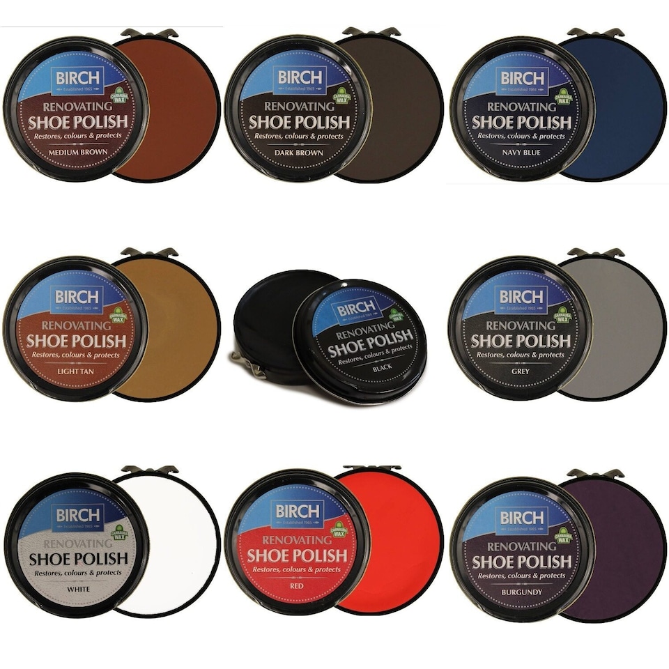 image 1 of BIRCH Renovating Shoe Polish - Restores Colour and Nourishes Leather 50ml