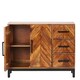 image 3 of Parquet 120 cm Sideboard - Mango Wood/Iron - L40 x W120 x H80 cm - PP Finish Brown