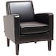 image 9 of HOMCOM Armchair Accent Chair with Eucalyptus Wood Legs for Bedroom Brown
