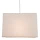 image 7 of Contemporary and Stylish Dove Grey Linen Fabric Rectangular Lamp Shade | Grey