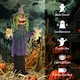 image 7 of HOMCOM 106cm 45 Pumpkin Outdoor Halloween Decoration, Halloween Animatronic with Sound Activated, Light Up Eyes, Music, Animated Prop for Haunted House