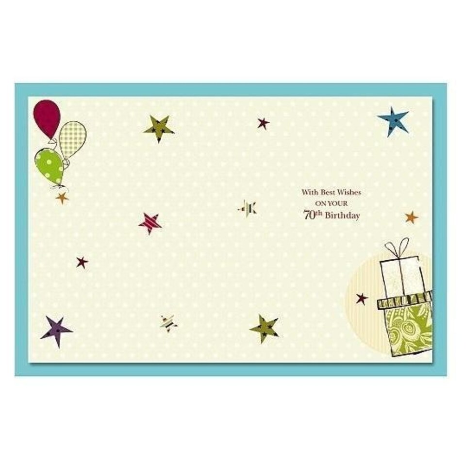 image 1 of 70th Happy Birthday Card