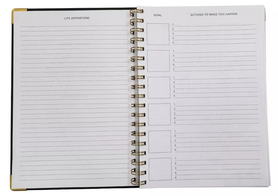 image 1 of Bottle Green Hardback Mind & Wellness Journal