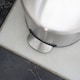 image 6 of Harbour Housewares Round Stainless Steel Pedal Bin - 5L - Brushed