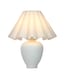 image 1 of CERAMIC LAMP WITH SCALLOP EDGE SHADE