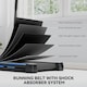 image 6 of HOMCOM 1-6 km/h Folding Motorised Treadmill Walking w/ Remote Control, Blue