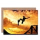 image 1 of Skateborder Skatebord Ramp Sunset Action Shot Birthday Greeting Card