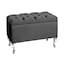 Steel Grey Plush Velvet
