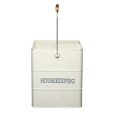 KitchenCraft Housekeeping Box Cream Metal