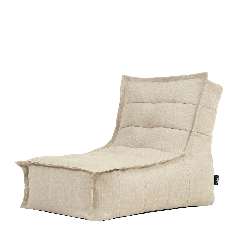 image 1 of icon Dolce Indoor Outdoor Bean Bag Lounger Beige Patio Chairs Cream
