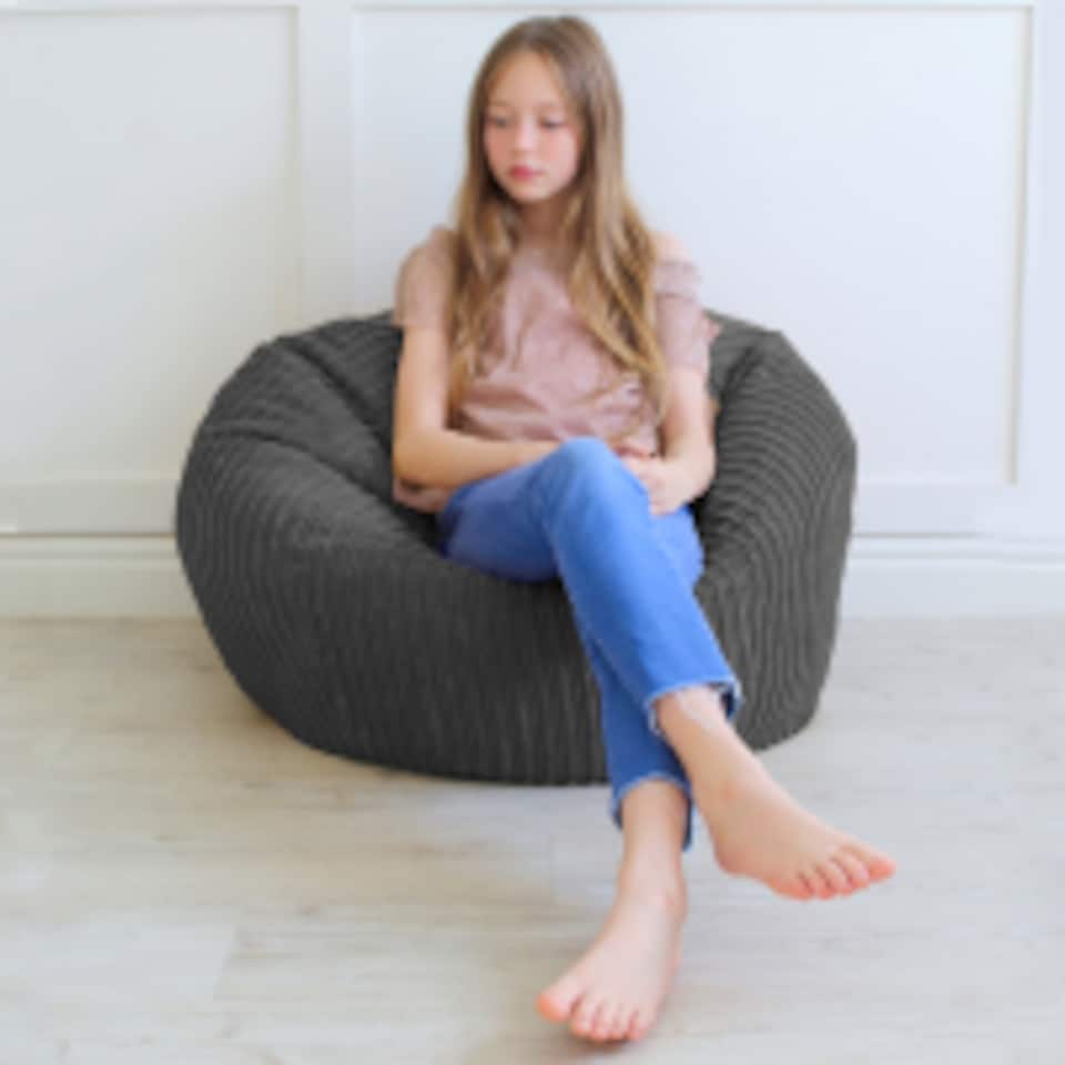 image 1 of rucomfy Indoor Classic Kids Bean Bag Chair - Jumbo Cord Slouchbag
