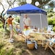 image 4 of COSTWAY 210 x 210 cm Pop up Canopy Tent Portable Backpack Canopy-Blue