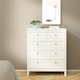 image 8 of Madrid 3 Piece Bundle, Bedside, Chest and 3 Door Wardrobe in White