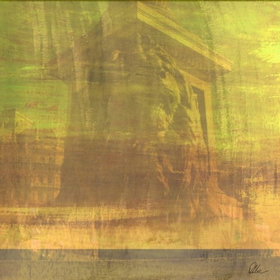 image 1 of Trafalgar Lion (Canvas Print) 40" x 40"