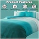 image 7 of VELVETIO Urban Ombre Duvet Cover Set Reversible Polycotton Easy Care Beddings Purple | Double