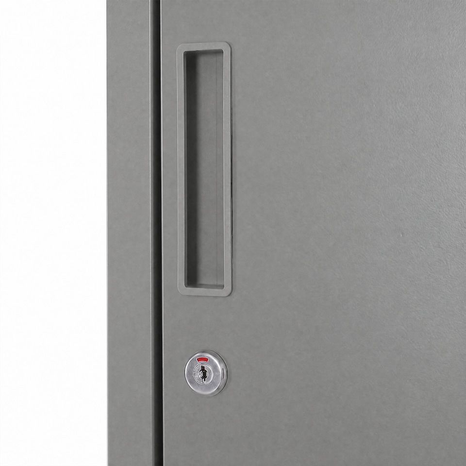 image 1 of Vinsetto 1.8m Locker Office Cabinet Storage Cold Rolled Steel w/ Storage Shelves