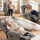 image 3 of HOMCOM Power Lift Recliner Chair for Elderly with Remote Control, Dark Grey