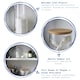 image 2 of Harbour Housewares Reusable Plastic Bathroom Canisters with Clear Lid - Pack of 4