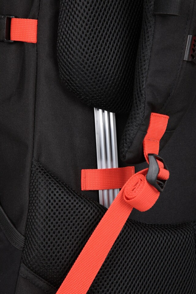 image 1 of Mountain Warehouse Carrion 80L Rucksack Padded Airmesh Hiking Camping Travel Backpack
