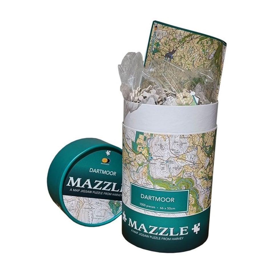 image 1 of Harvey Dartmoor Mazzle Map Jigsaw Puzzle 1000pcs
